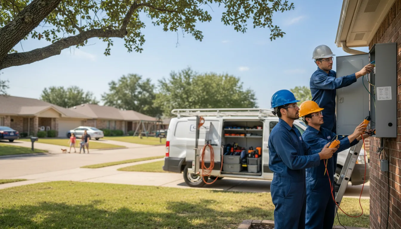 Certified electrician providing emergency electrical services in Hymera, IN